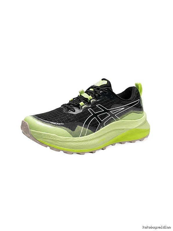 ASICS Off-Road Black and Green Sports Shoes