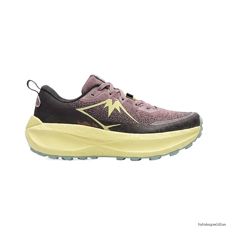 ASICS Trail Running Black and Pink Sneakers