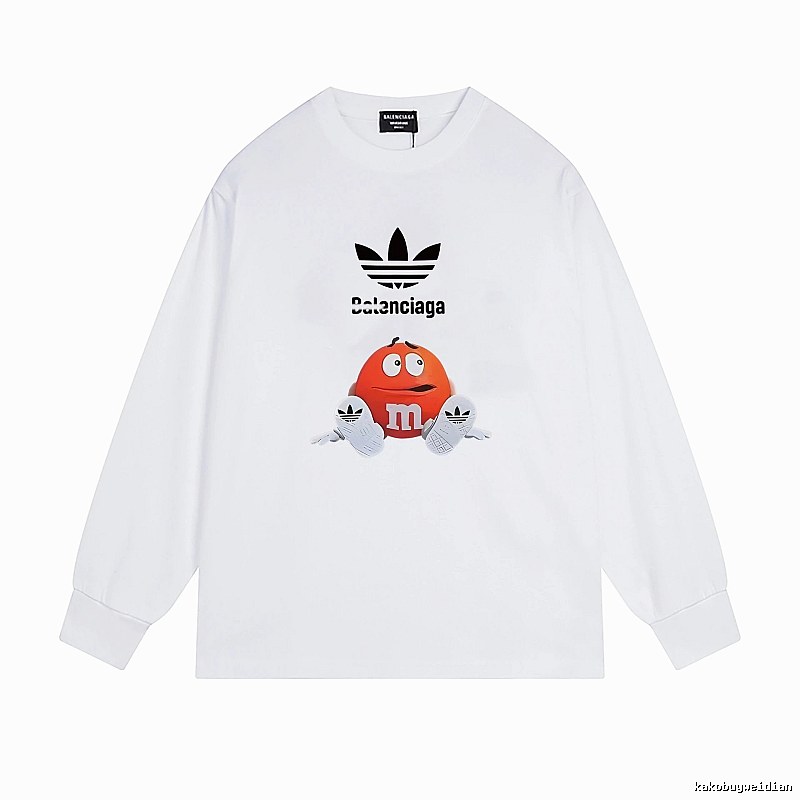 Balenciaga Co-branded Cartoon White Sweatshirt