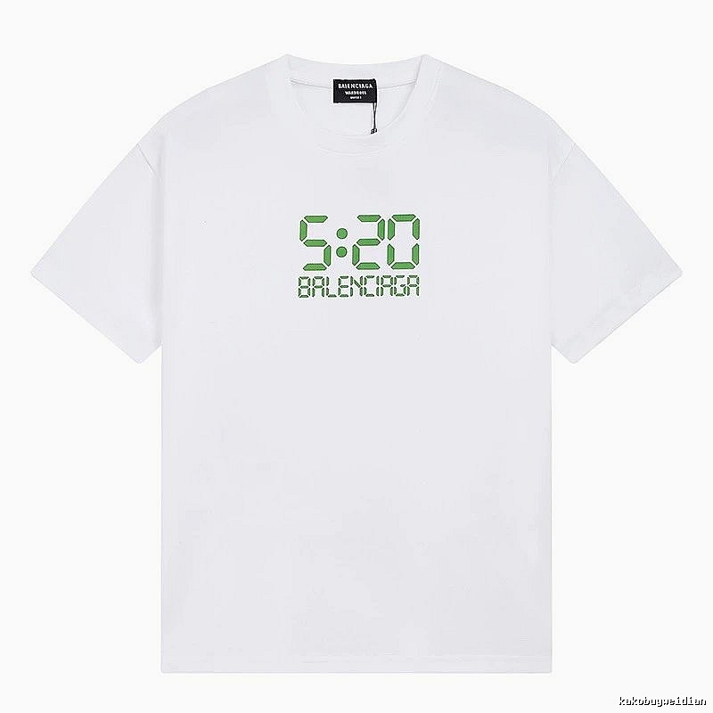 Balenciaga digital-style white T-shirt