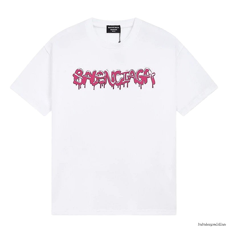 Balenciaga Graffiti Street Style White T-shirt