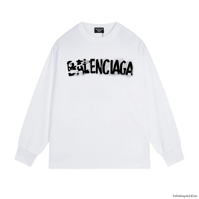 Balenciaga graffiti-style white T-shirt