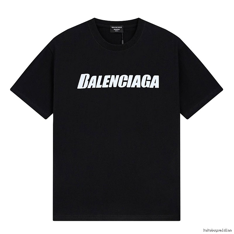 Balenciaga minimalist style black T-shirt