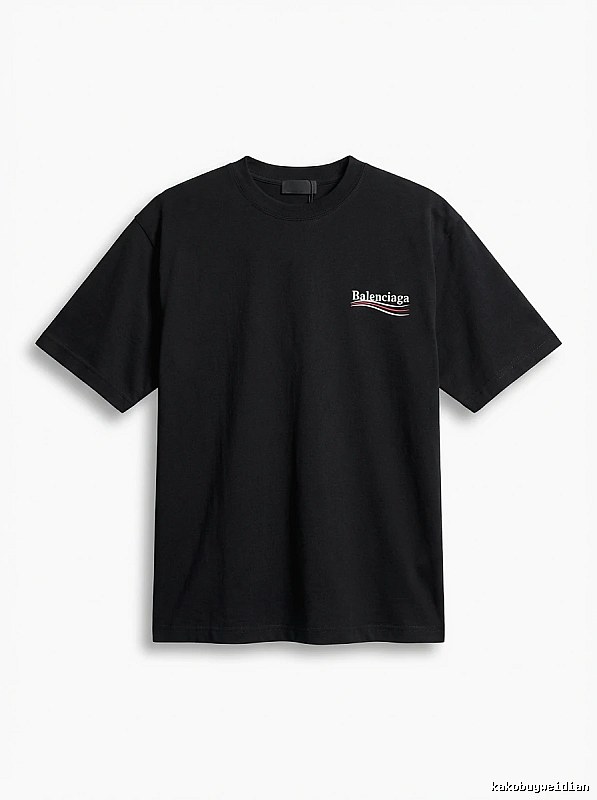 Balenciaga minimalist style black T-shirt