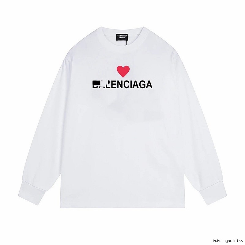 Balenciaga's simple white T-shirt with a heart design.
