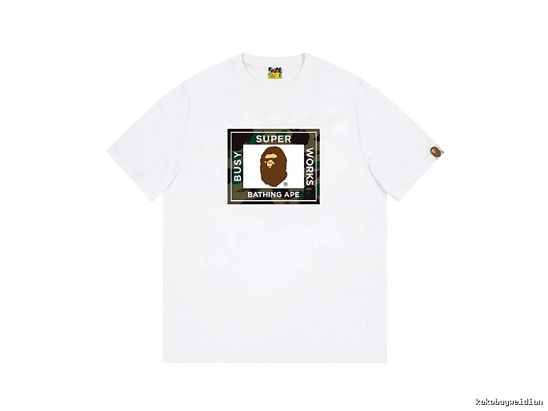 Bape Ape Head Camouflage Style Short-sleeve Shirt