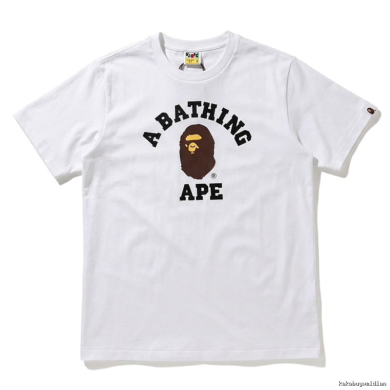 Bape Ape Head Simple White T-shirt