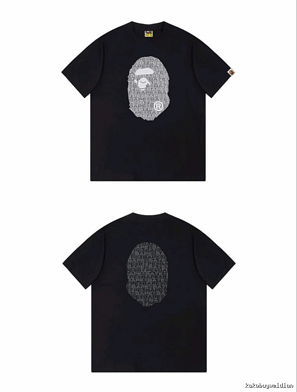 Bape Ape Head Trendy and Cool Black T-shirt
