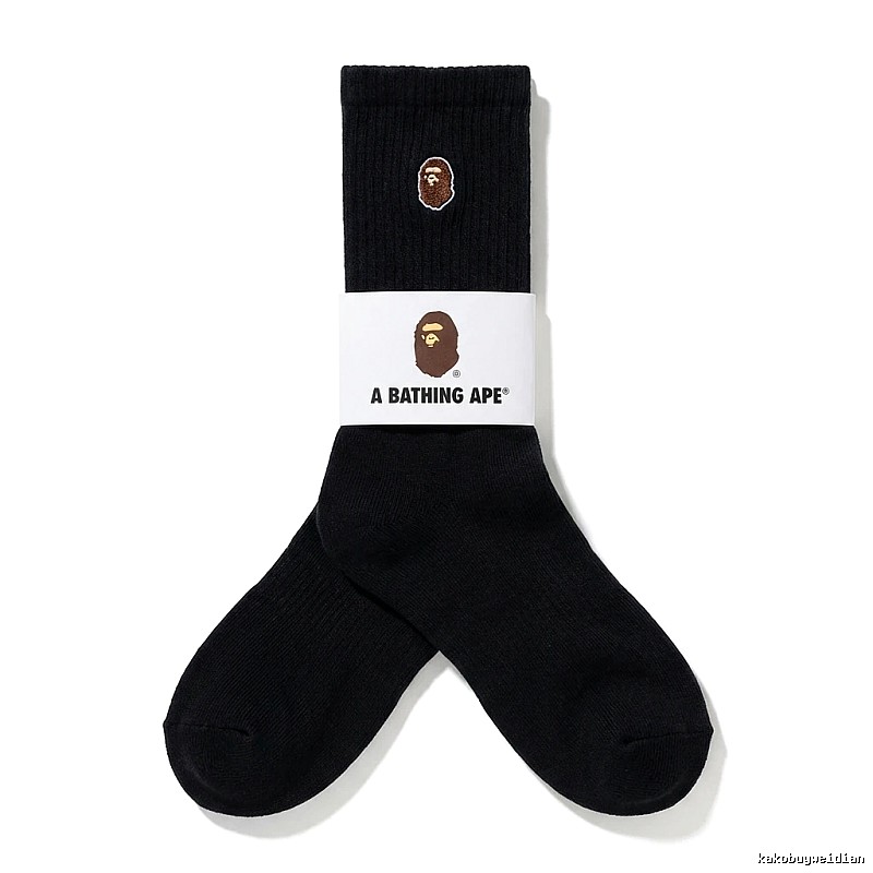 Bape Ape Head Trendy Black Socks