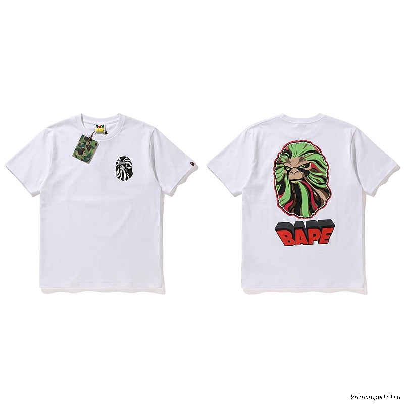 Bape Ape Head Trendy White T-shirt