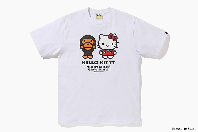 Bape co-branded cartoon white T-shirt