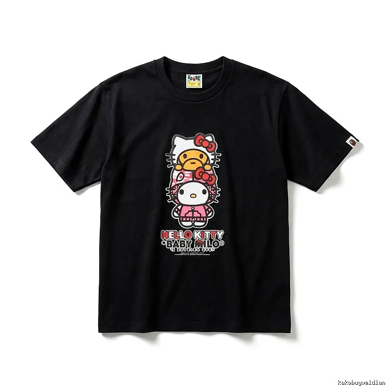 Bape Co-branded Hello Kitty Black T-shirt