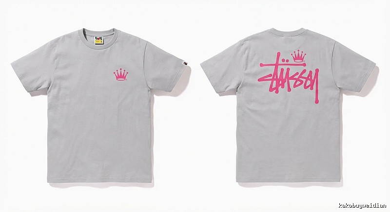 Bape Crown Print Trendy and Cool Short-sleeved Shirt