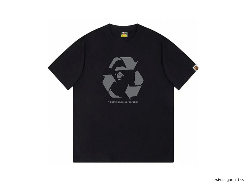 Bape Recycling Series Black Short Sleeve