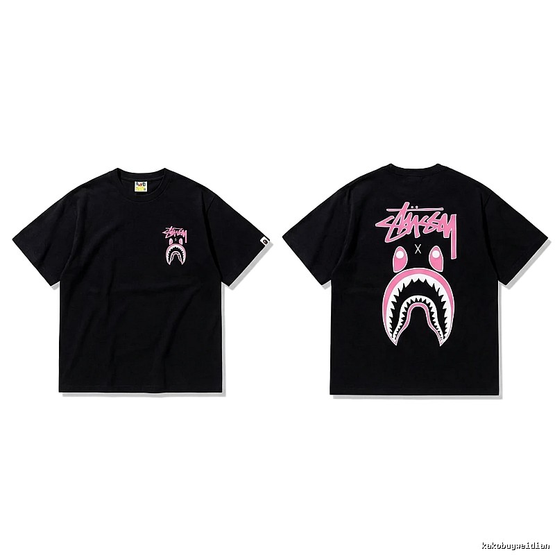 Bape Shark Co-branded Black T-shirt