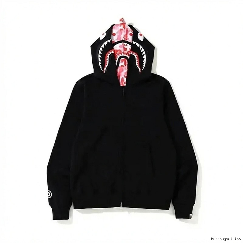 Bape Shark Series Black Streetwear Hoodie