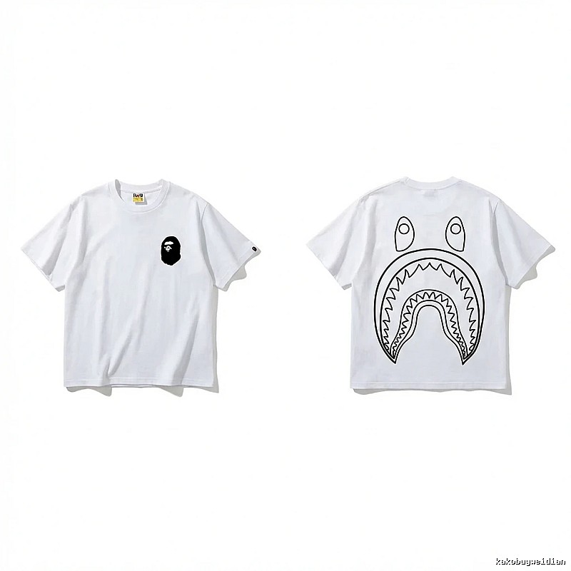 Bape Shark Series Simple White T-shirt