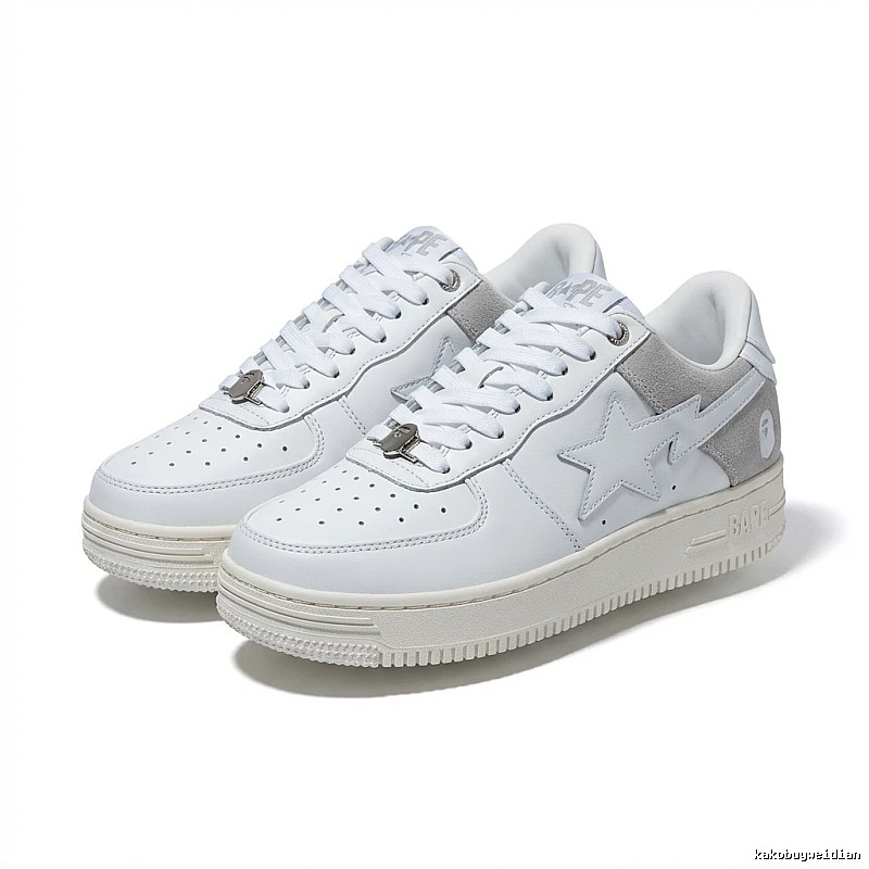 Bape Star Simple Style White Shoes