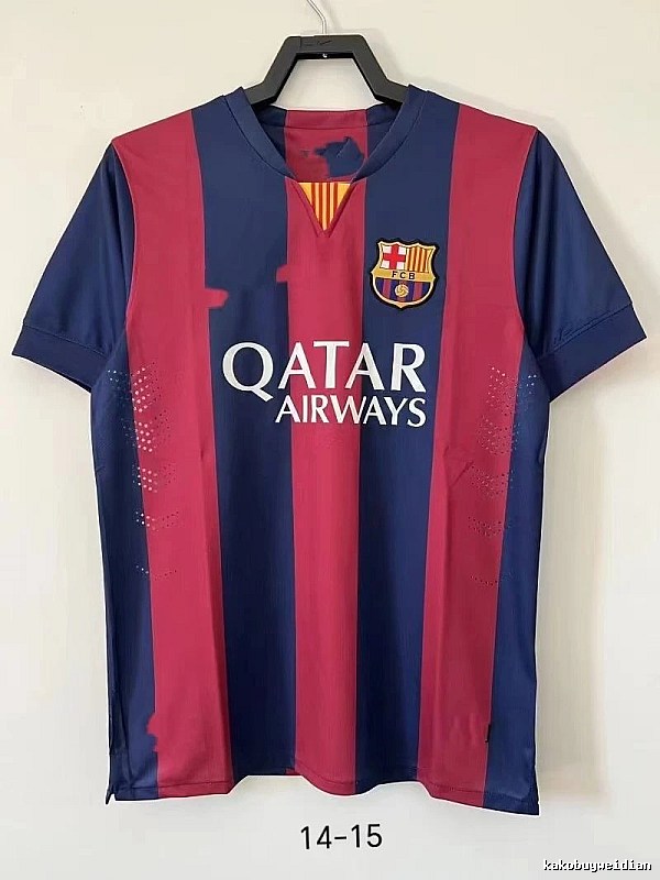 Barcelona Gift Ready Retro soccer jersey Blue Red Barcelona with Standout Detail