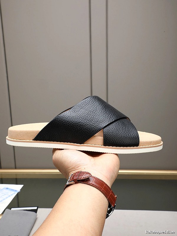 Brunello Cucinelli Casual-style Black Slide Sandals