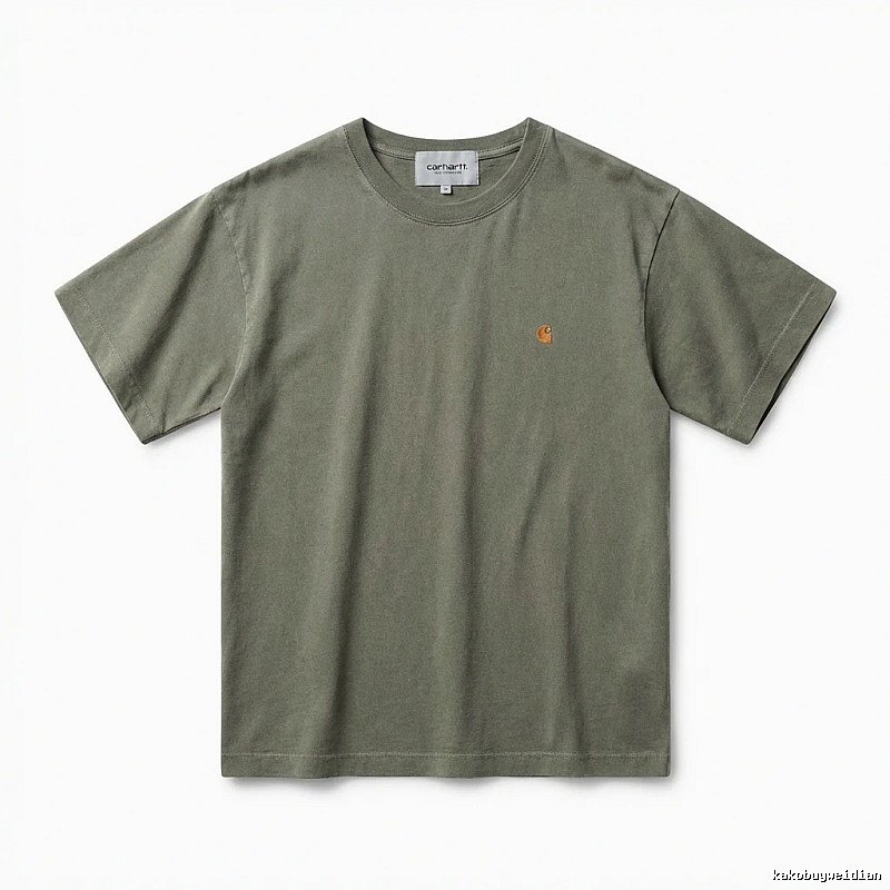 Carhartt basic retro style olive green T-shirt