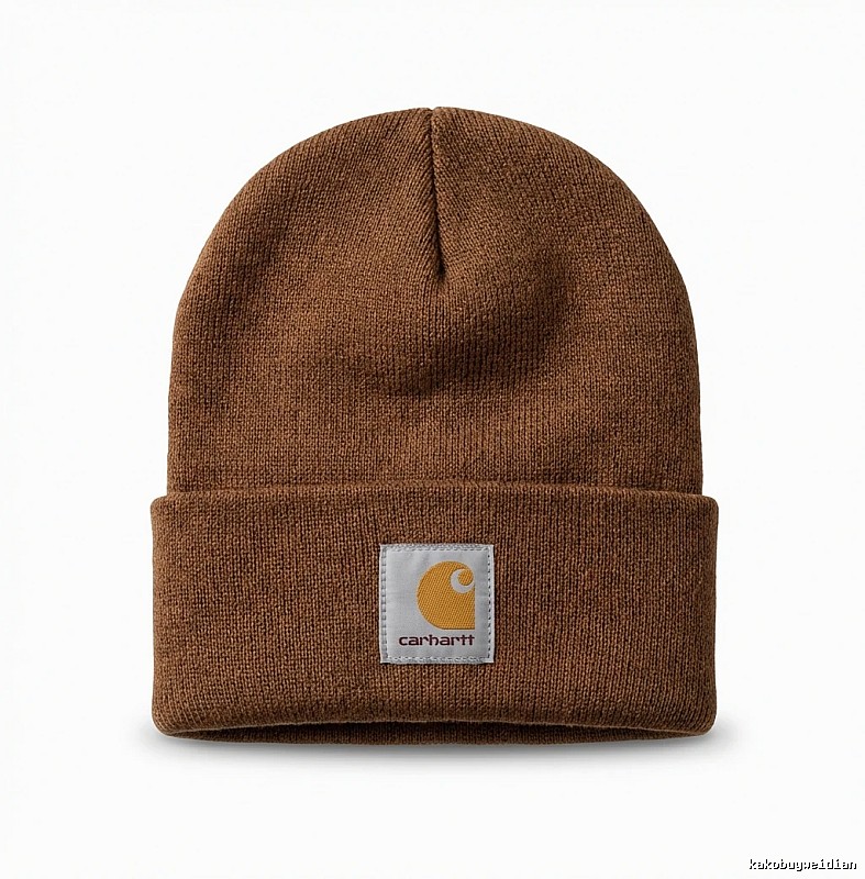 Carhartt classic brown knitted hat