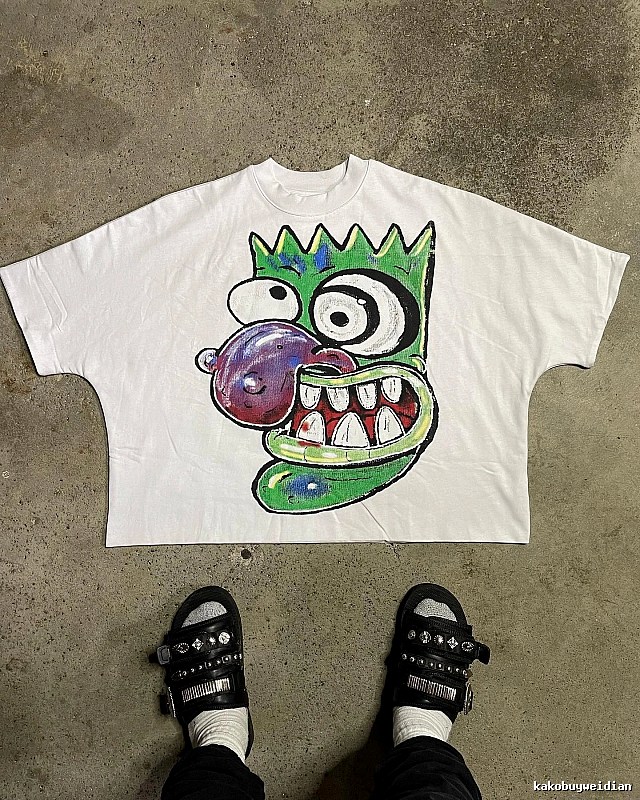 Cartoon-style white T-shirt for billionaires