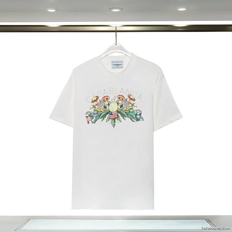 Casablanca Floral Print White T-shirt