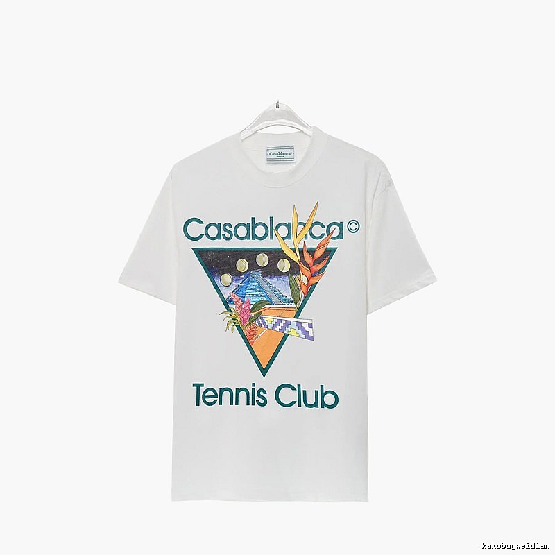 Casablanca Printed Casual White T-shirt