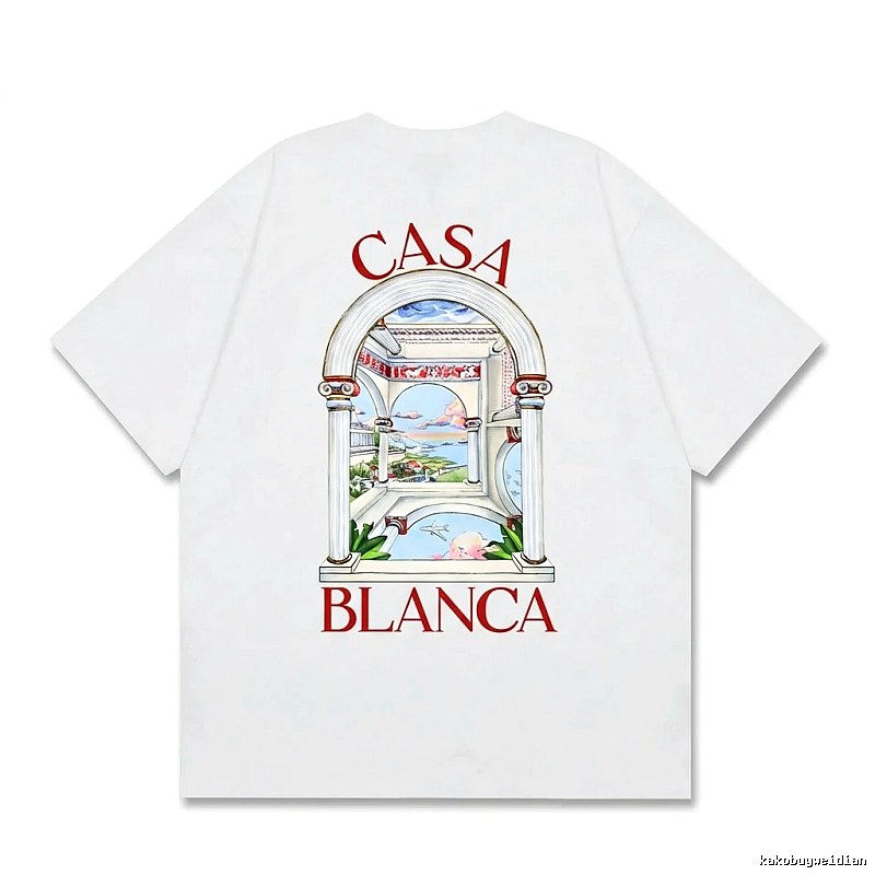 Casablanca retro style white T-shirt