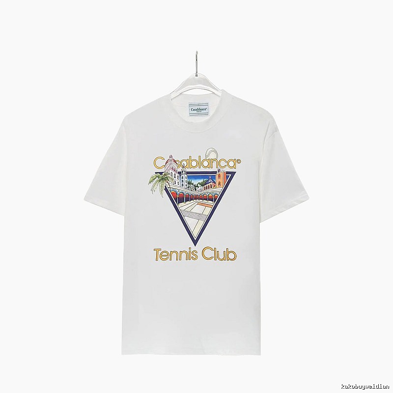 Casablanca retro style white T-shirt