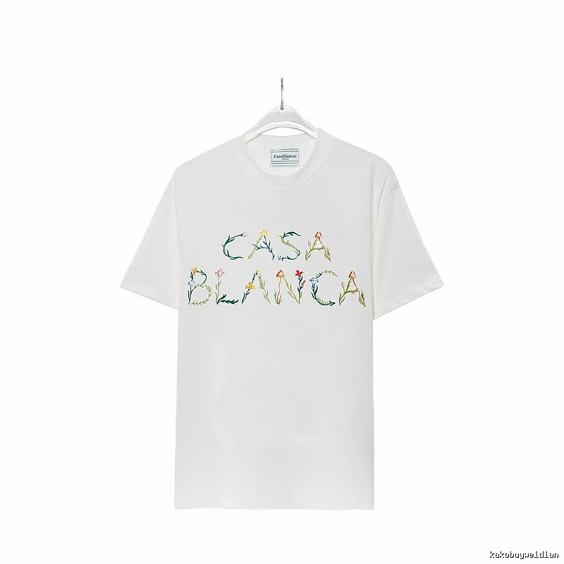 Casablanca - style printed white T - shirt