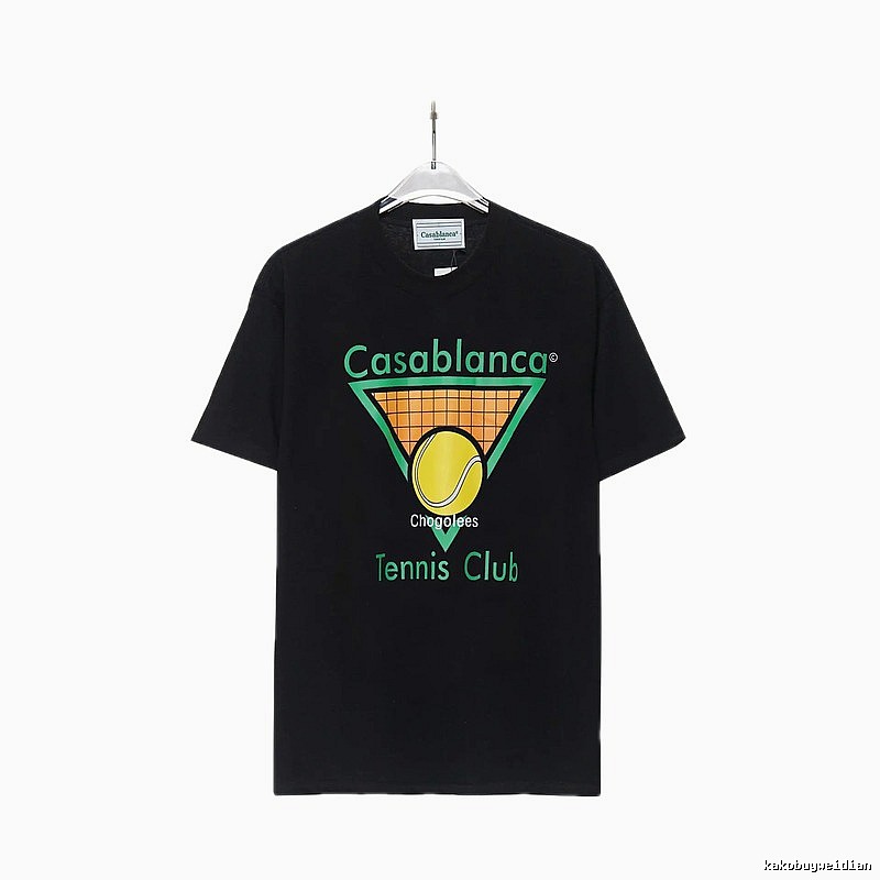 Casablanca Tennis Style Black T-shirt