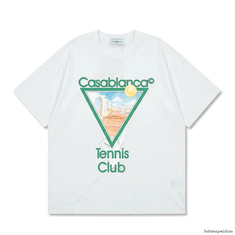 Casablanca Tennis Style White T-shirt
