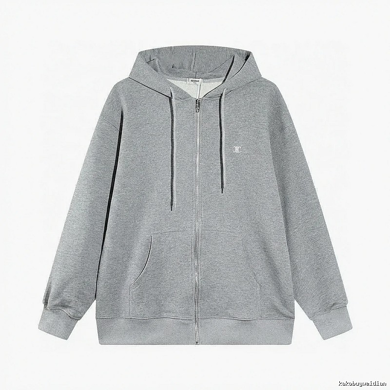 CELINE grey casual style hoodie