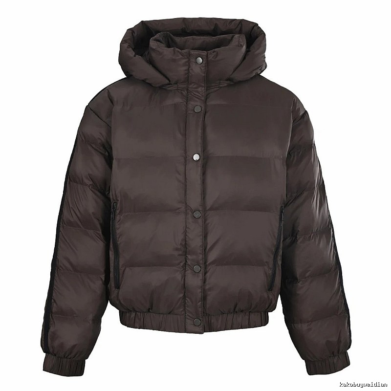 Chocolate Brown Hooded Puffer Jacket - Independent Style Winter