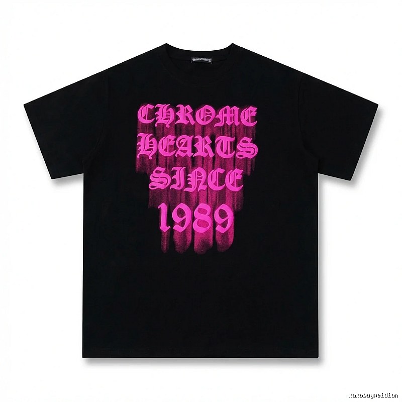 Chrome Hearts 1989 Series Dark Style Black T-shirt