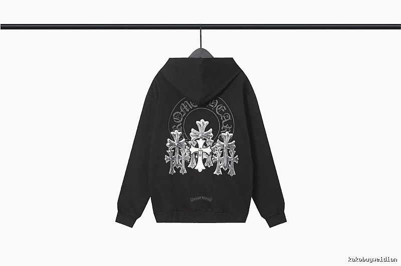 Chrome Hearts 2089-72 Black Cross Graphic Hoodie Easy Pairing