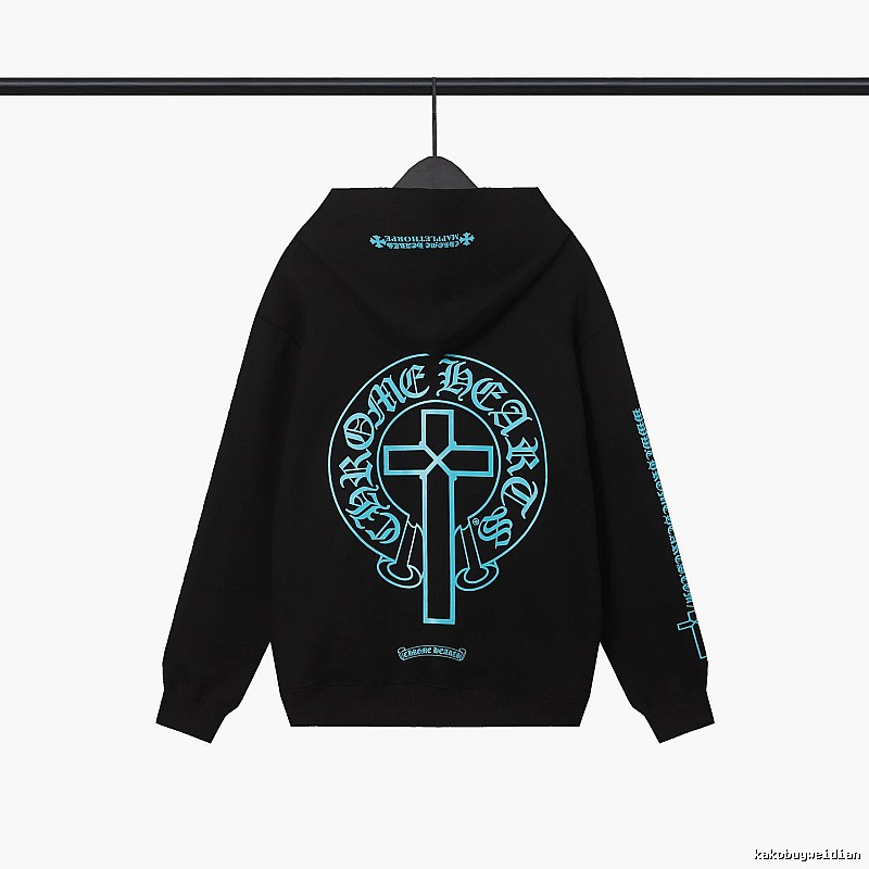 Chrome Hearts 2089-80 Black Cross Graphic Hoodie Outdoor Days