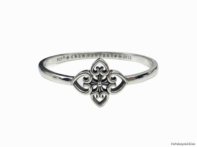 Chrome Hearts Cross Flower Vintage Silver Ring