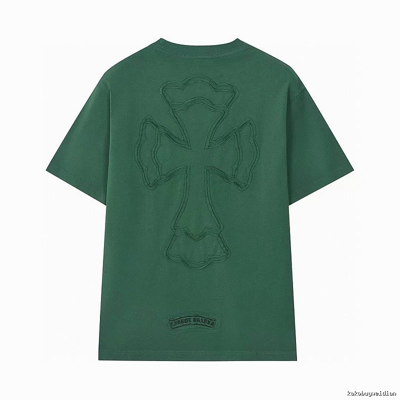 Chrome Hearts Cross High Street Style Green Short-sleeve T-shirt