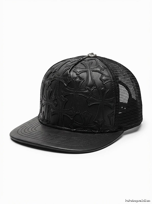 Chrome Hearts Cross Trendy and Cool Style Black Hat