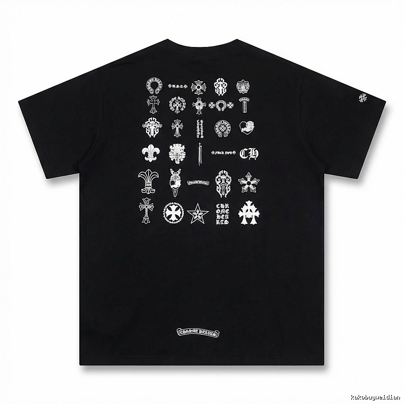 Chrome Hearts dark style black T-shirt
