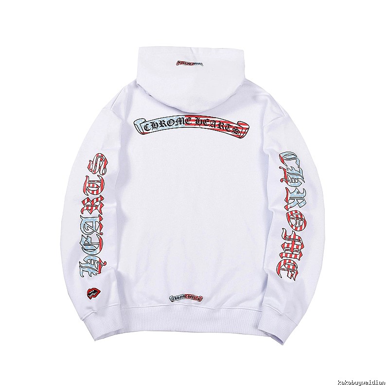 Chrome Hearts Premium Style Cross graphic hoodie Black Blue Cross for Resort Outfits