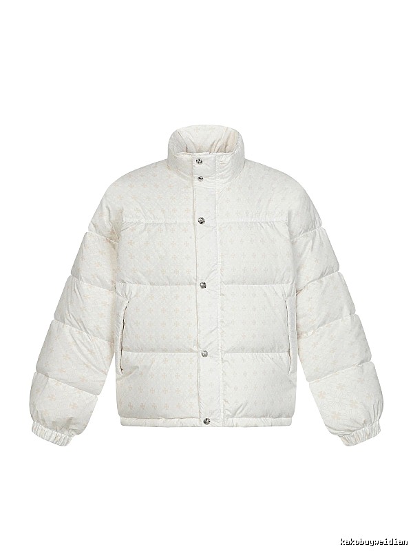 Chrome Hearts Retro Style White Cotton Coat