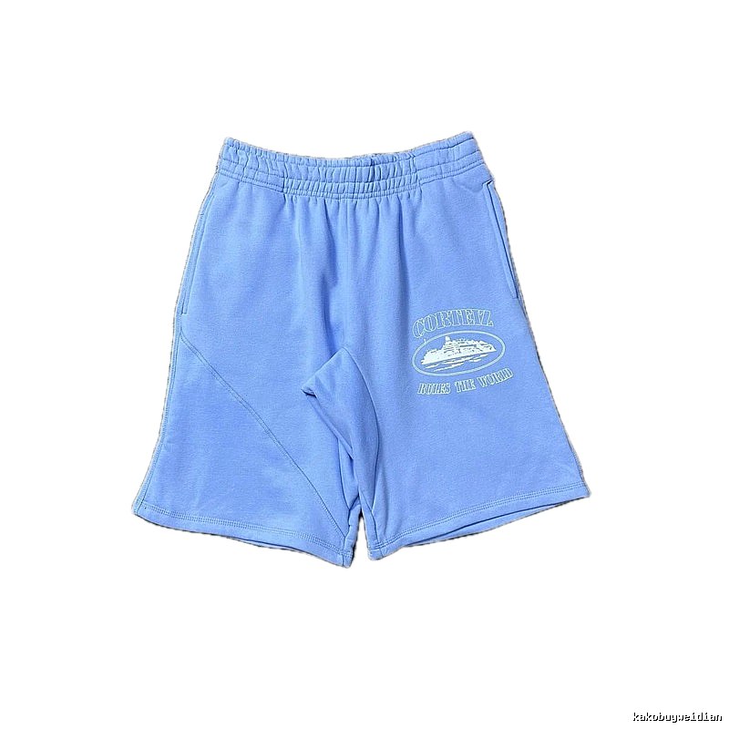Corteiz Nautical Style Light Blue Shorts