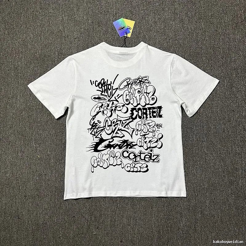 Corteiz Resort Logo T-shirt Black Corteiz with Premium Look
