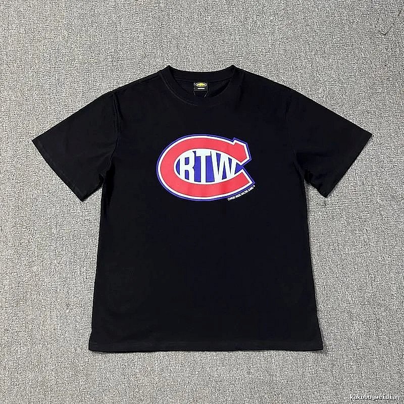 Corteiz Urban Logo T-shirt Black Corteiz with Statement Pattern
