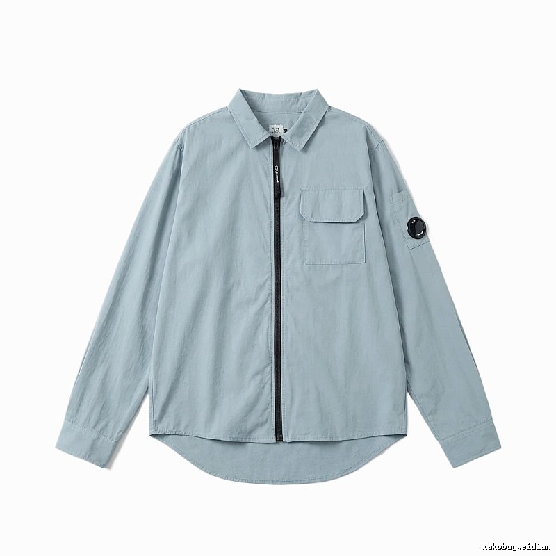 C.P. Series Simple Style Light Blue Shirt