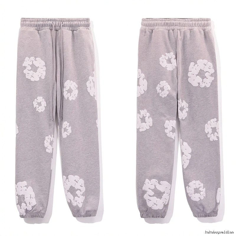 DENIM TEARS Printed Casual Grey Pants